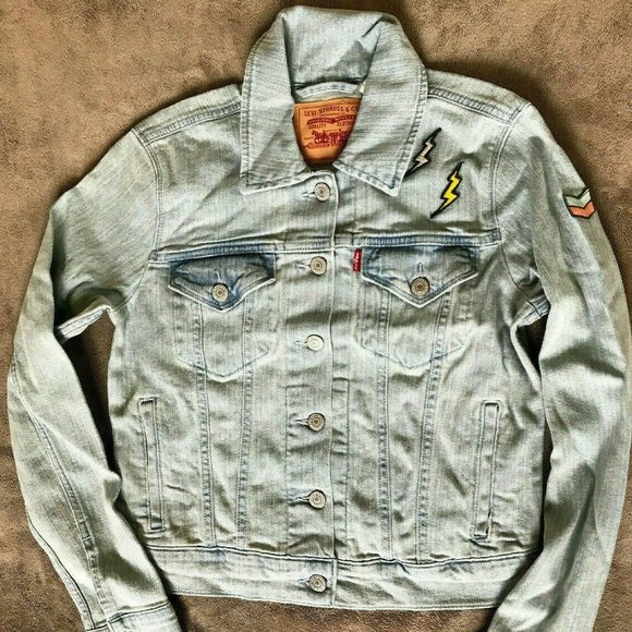 Levis Trucker JEAN Jacket Women's Lightning patch - Picture 3 of 11